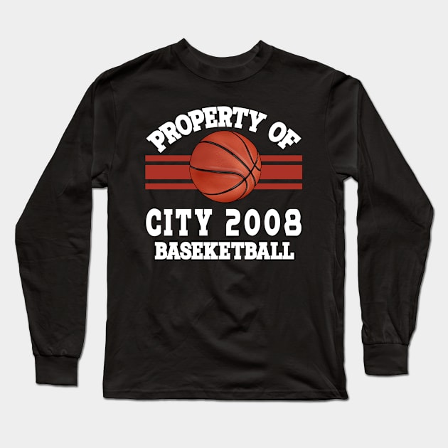 Proud Name City Graphic Property Vintage Basketball Long Sleeve T-Shirt by Irwin Bradtke